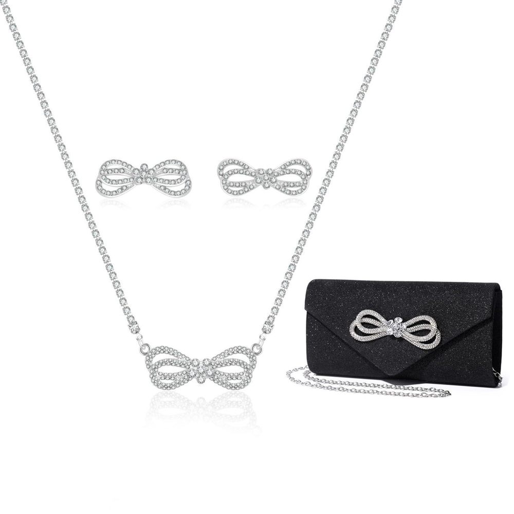 Detara Rhinestone Bow Event Bundle for Formal Events